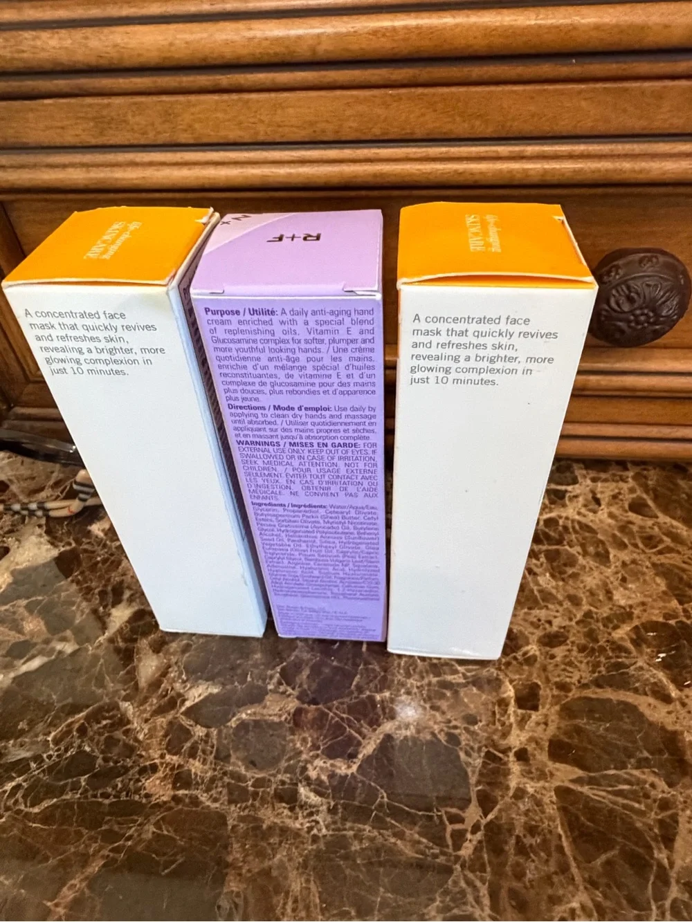 Rodan + Fields Radiance Mask Trio - Orange & Lavender hand lotion Pack